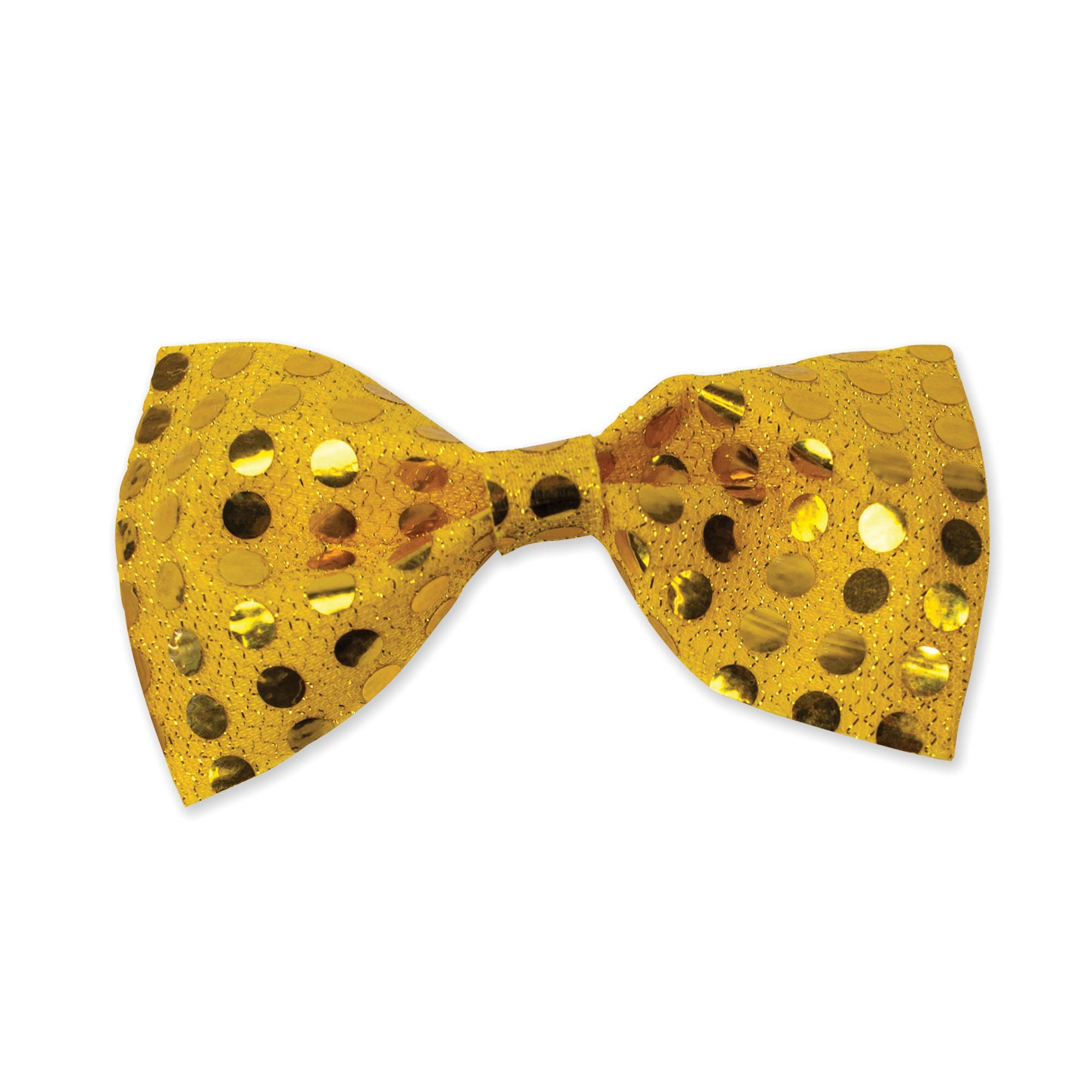 Sequin Bow Tie Adult Gold Costume Accessory main image 1