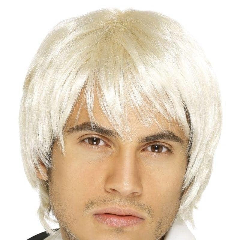 Boy Band Wig Adult Blonde Short