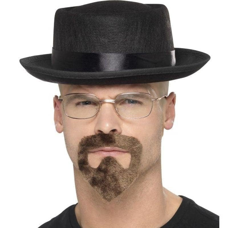 Breaking Bad Costume Kit Adult Black Hat Glasses and Goatee Included_1