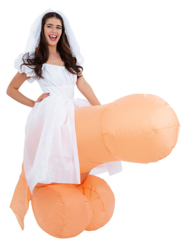 Bride On Inflatable Penis Joke Costume Bride On Inflatable Penis Joke Costume