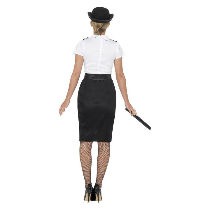 British Police Lady Costume Black Adult_2