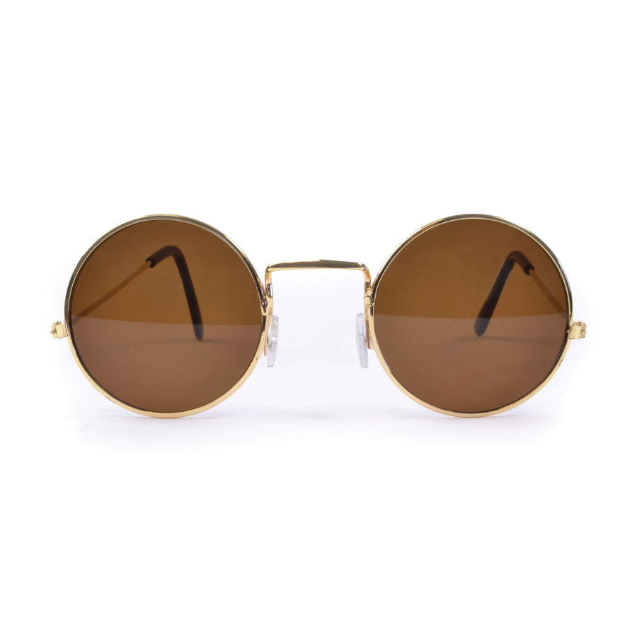 Brown John Lennon Sunglasses Costume Accessory_1