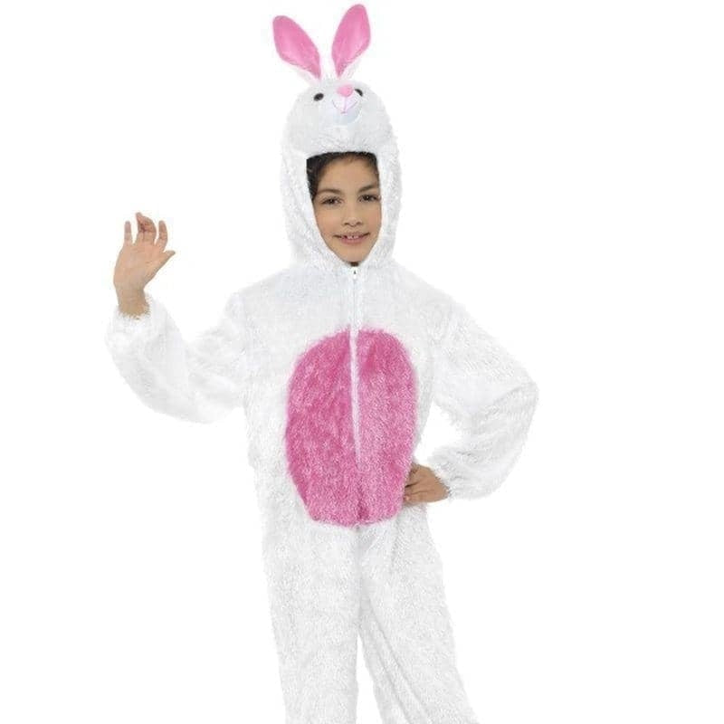 Bunny Costume Kids White Jumpsuit with Hood_2