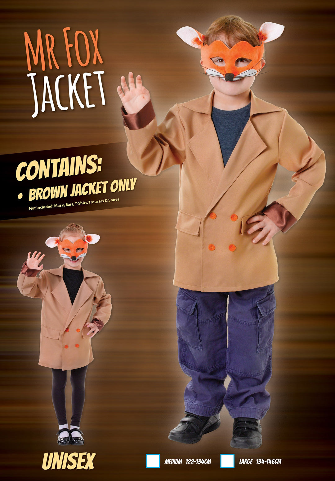 Fantastic Mr Fox Jacket Childrens Costume