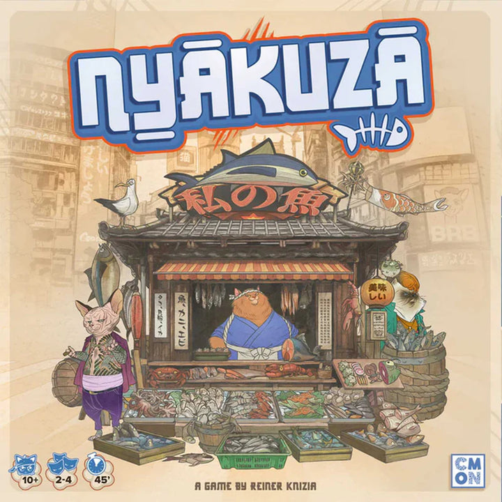 Nyakuza Board Game Build Your Clans Seafood Stall and Race to The Grand Market