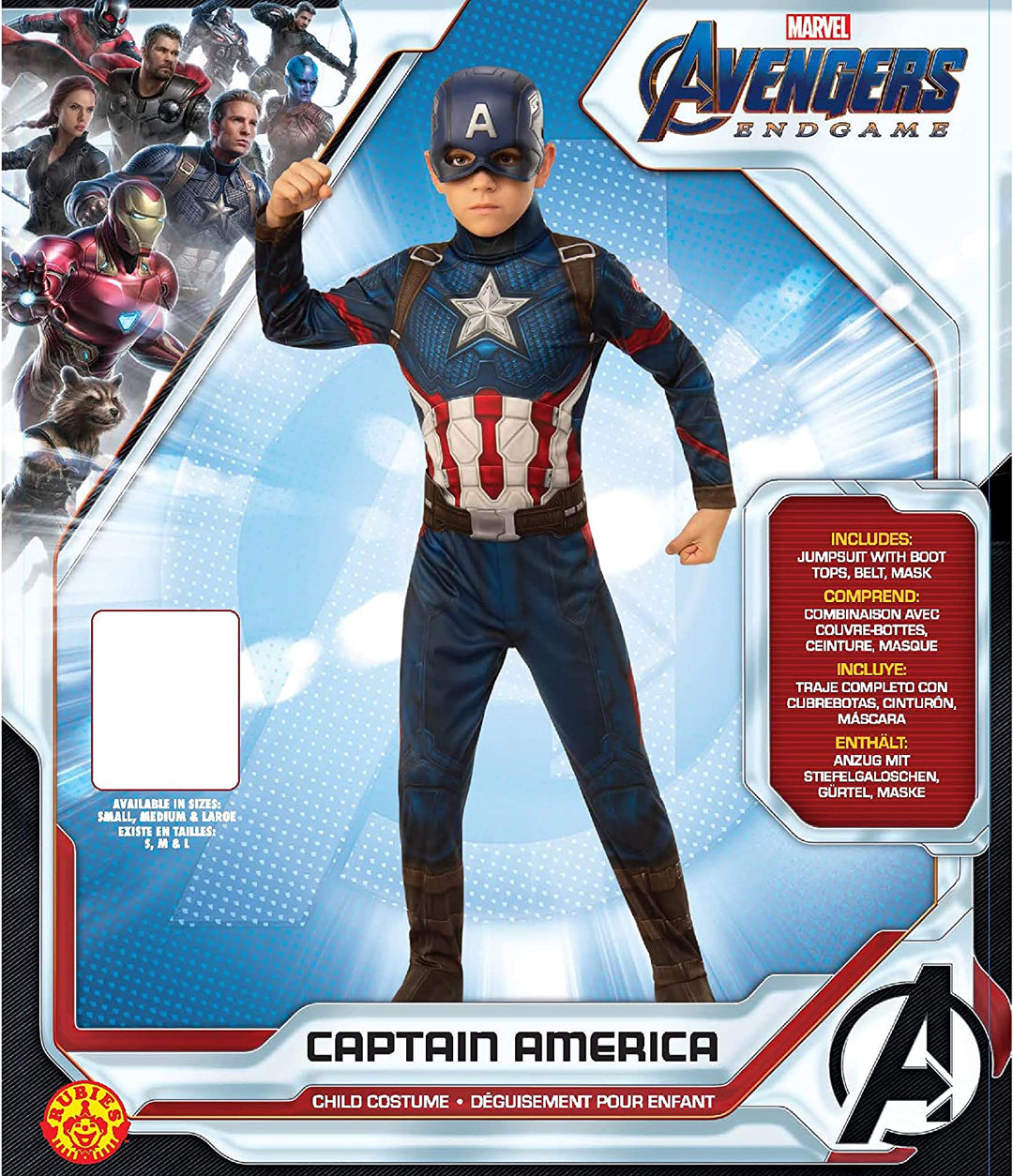 Captain America Boys Costume Avengers Endgame_4