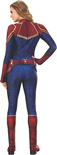 Captain Marvel Costume Womens Hero Deluxe Suit_3