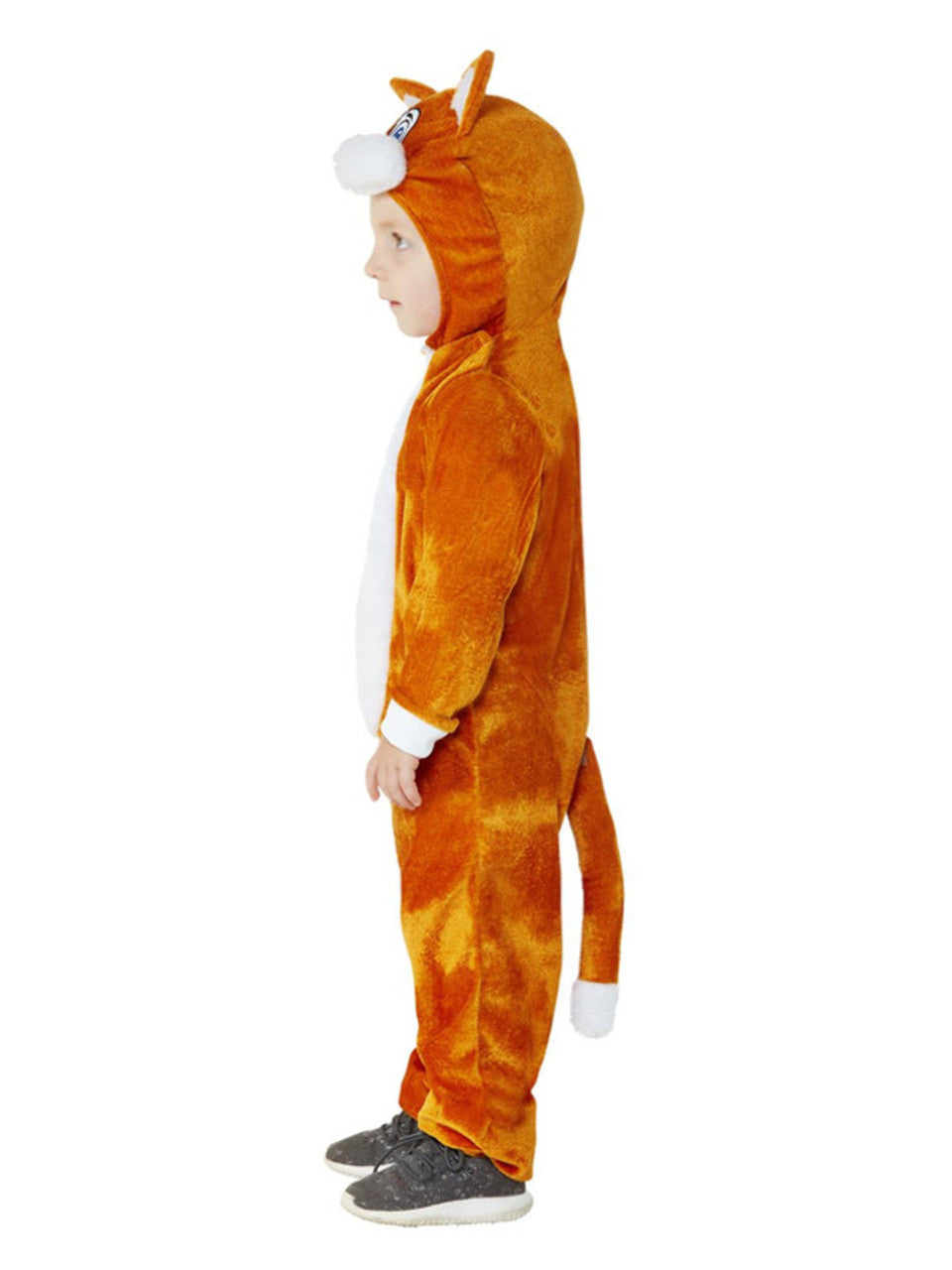 Cat Costume Toddler Orange Jumpsuit_2