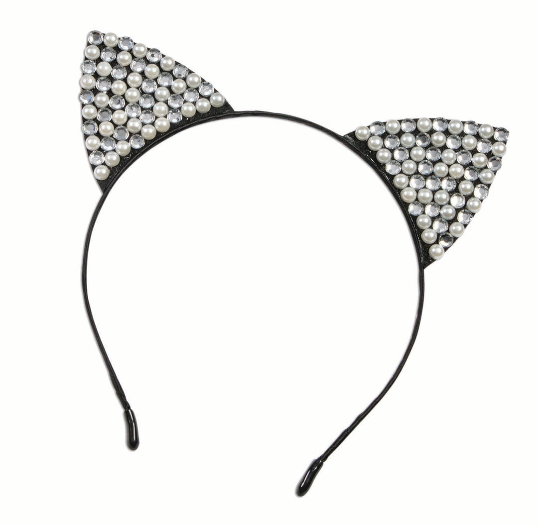 Cat Ears Rhinestone &amp; Pearl_1