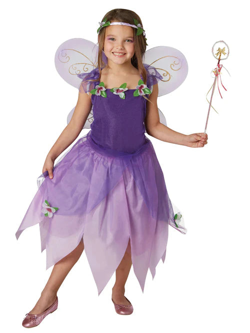 Childrens Purple Magical Woodland Fairy Pixie Costume_2