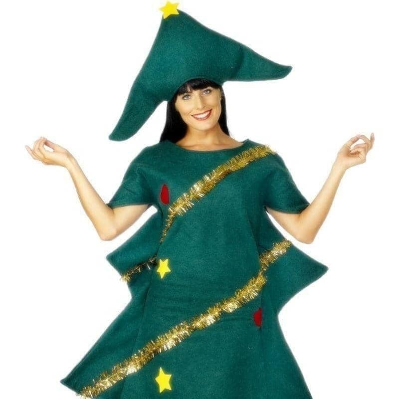 Size Chart Christmas Tree Costume Adult Green One Size Tunic