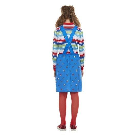 Chucky Costume Licensed Child Blue Dress Matching Multi Coloured Top 2
