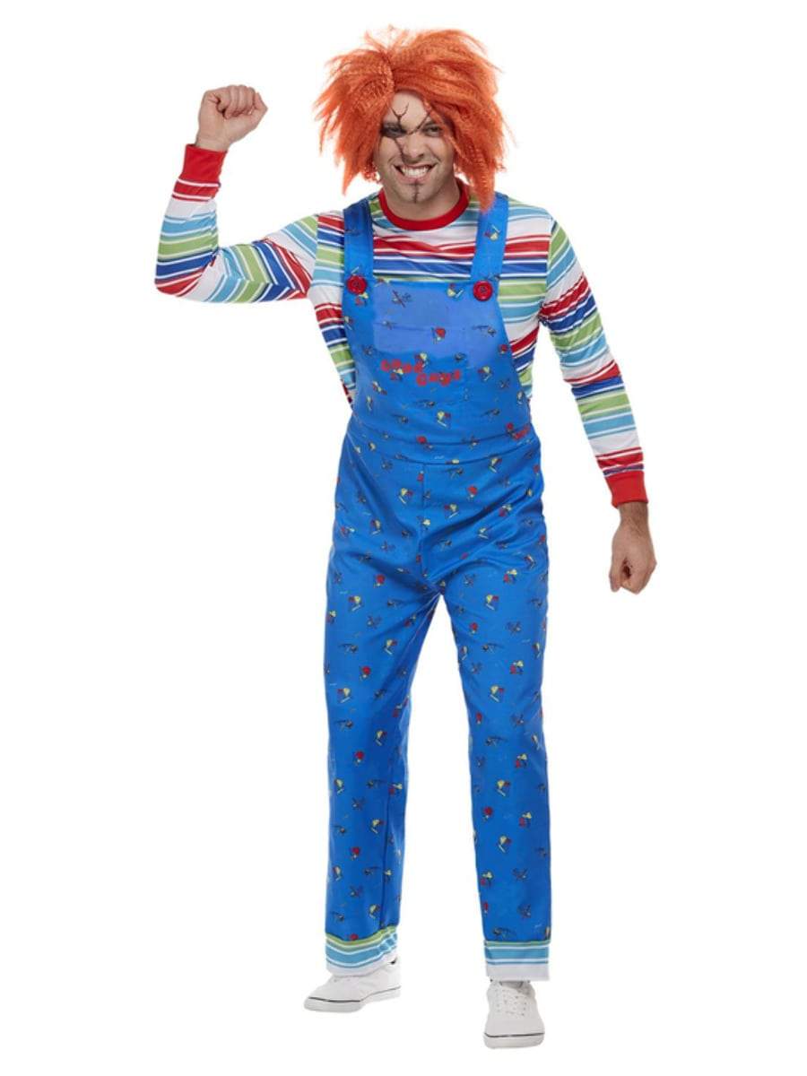 Chucky Costume Mens Blue Dungarees_4
