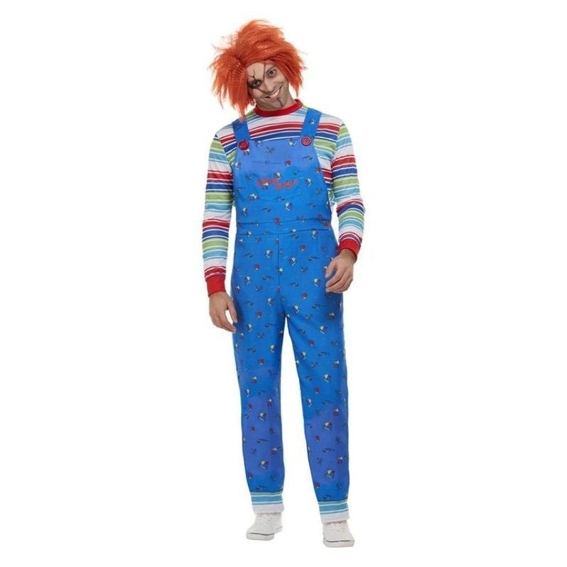 Chucky Costume Mens Blue Dungarees_1