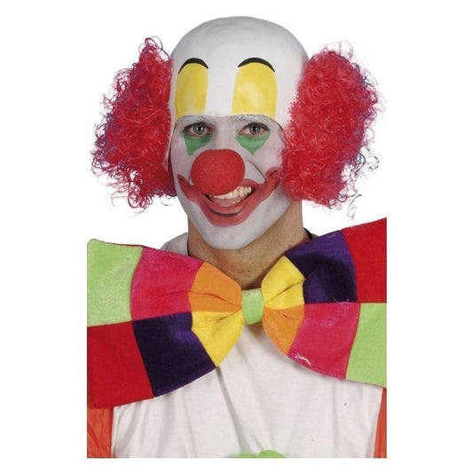 Clown Rubber Top Wig Adult Red 2
