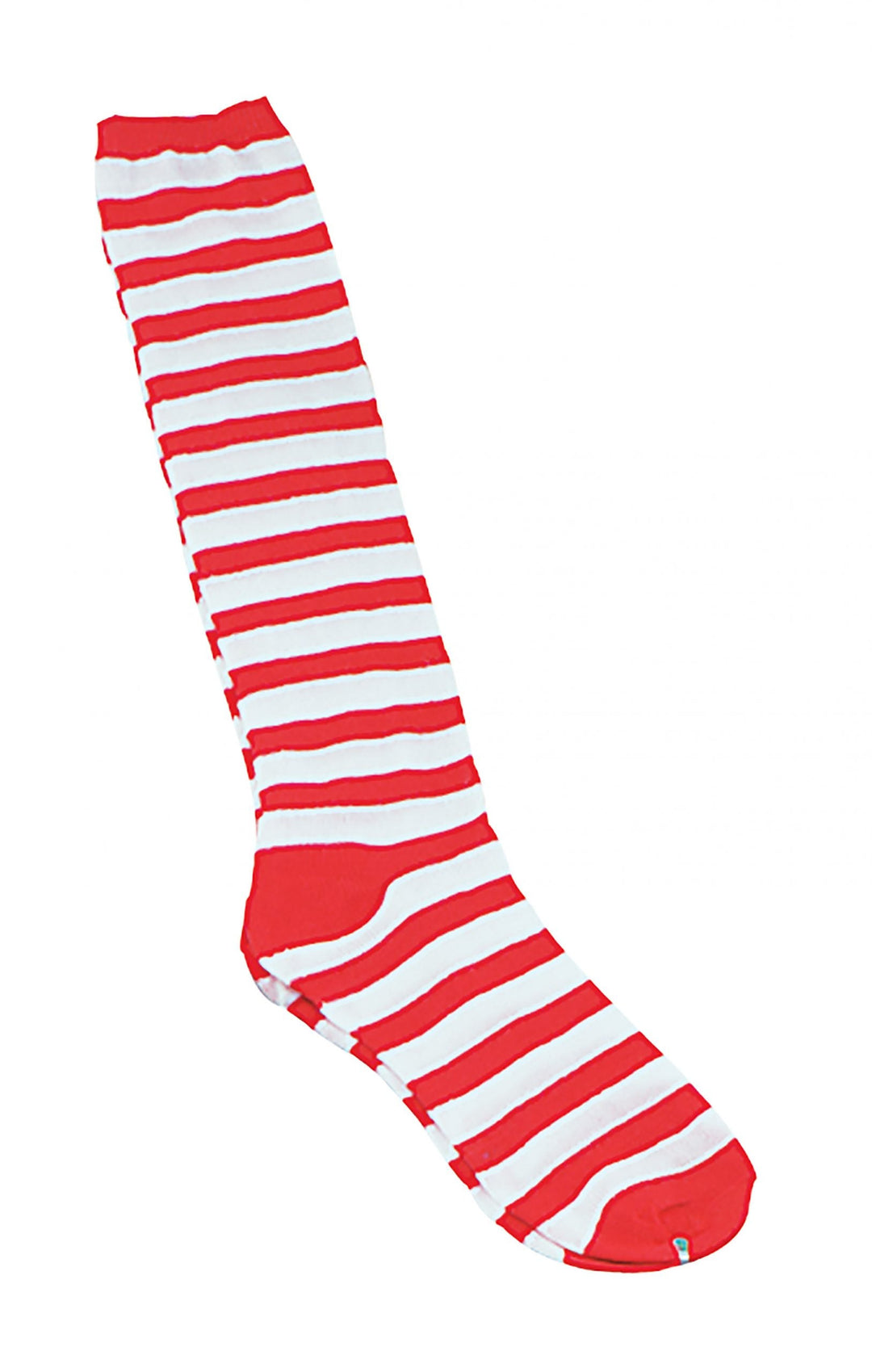 Clown Socks Red White Striped Adult Wheres Wally_1