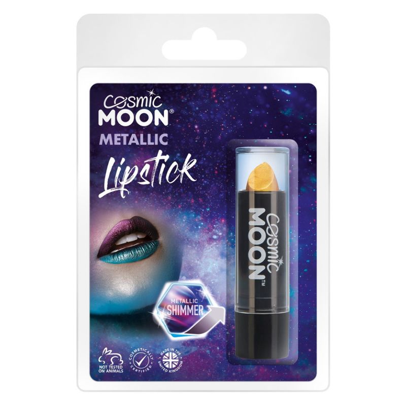 Cosmic Moon Metallic Lipstick Gold S10688 Costume Make Up_1