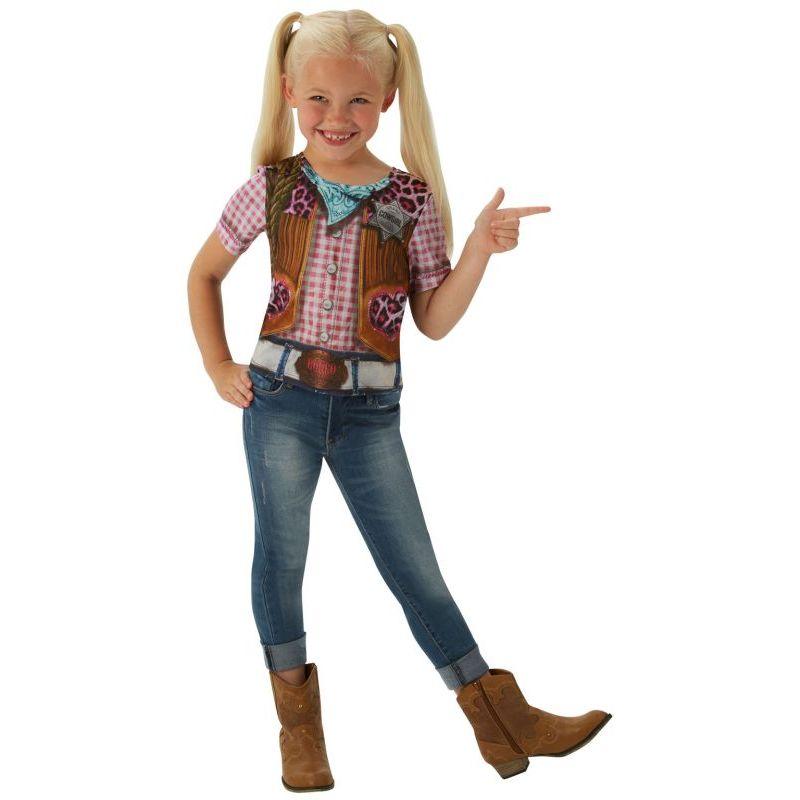 Cowgirl T shirt Childrens COstume_1