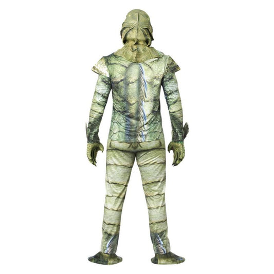 Creature From The Black Lagoon Costume Monster Suit Top Trousers Latex Mask and Gloves 2