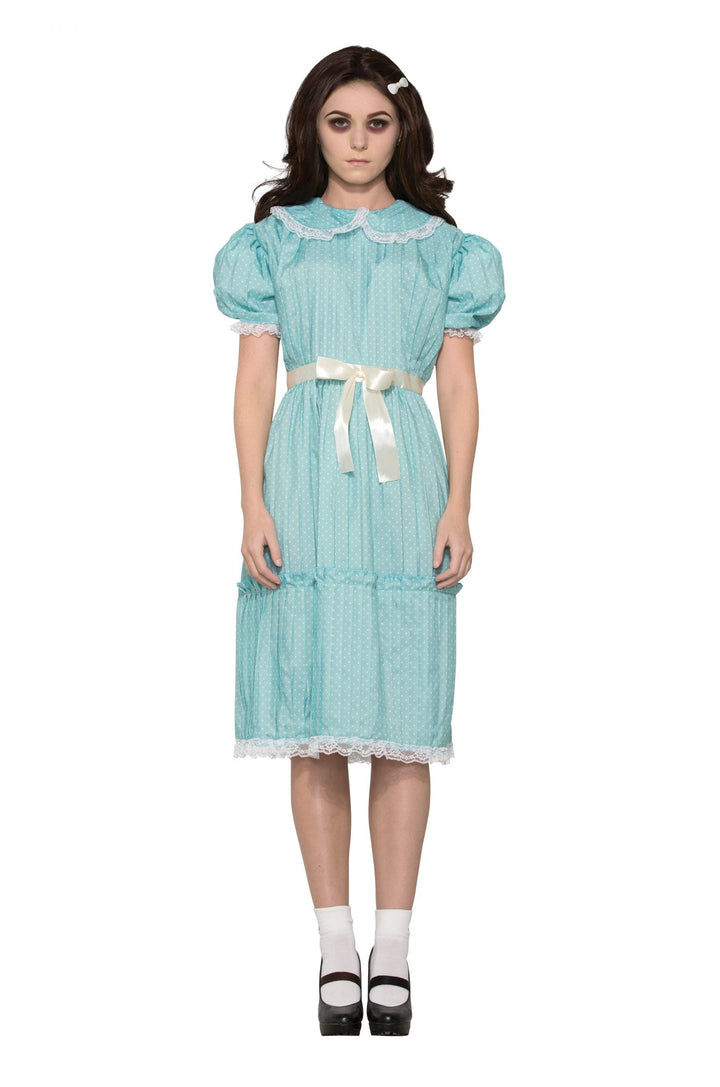 Creepy Sister Costume Adult Shining Twin Dress_1