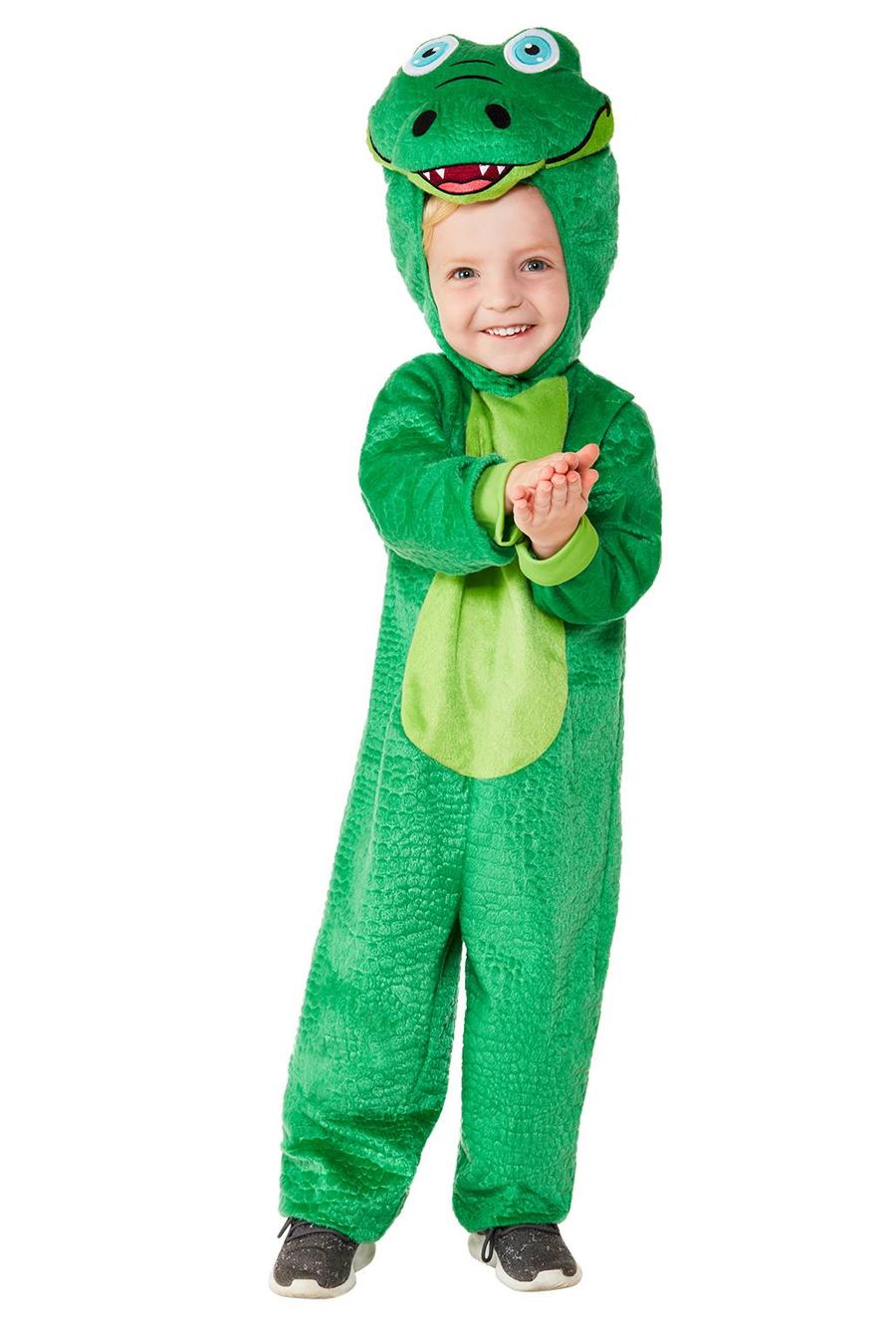 Crocodile Costume Toddler Green Jumpsuit_2