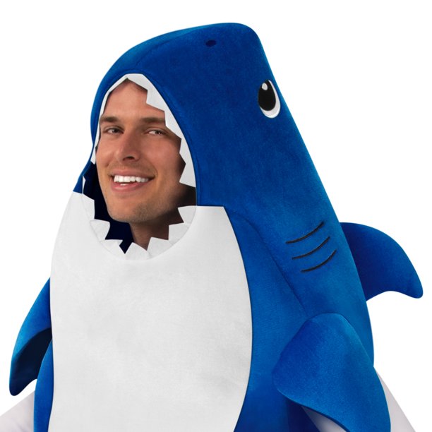 Daddy Shark Adult Blue Costume_1
