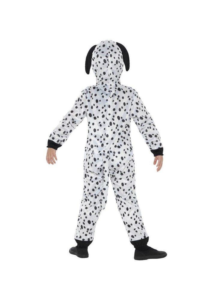 Dalmatian Costume Kids Black White Hooded Jumpsuit Tail_3