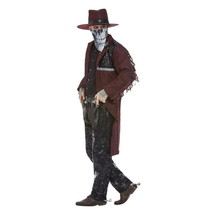 Dark Spirit Western Cowboy Deluxe Costume Adult Burgundy_3