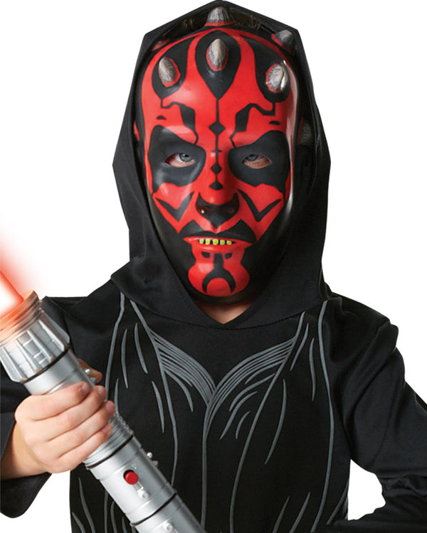 Darth Maul Costume Boys Sith Lord Apprentice Black Robes_2