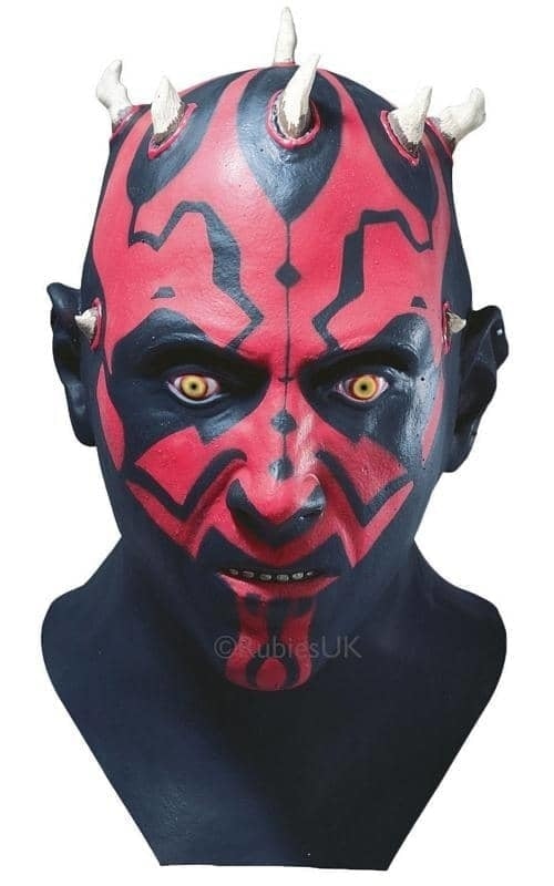 Darth Maul Mask Mens Sith Lord Latex_1