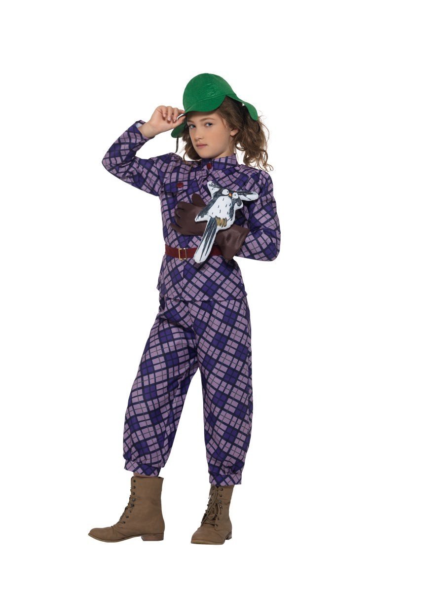 David Walliams Deluxe Awful Auntie Costume Kids Purple_5