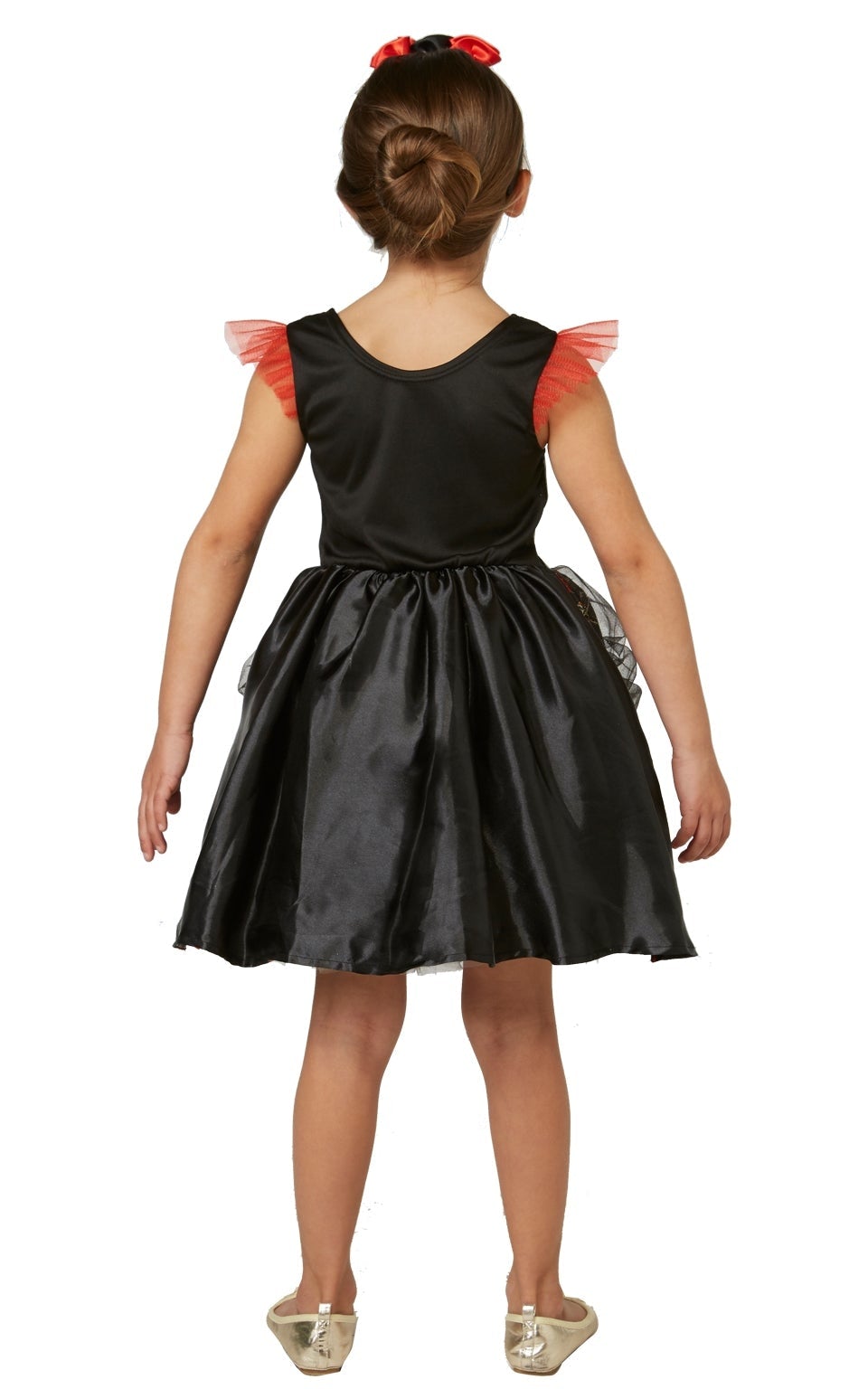 Day Of The Dead Girls Costume Red Rose Dress_3
