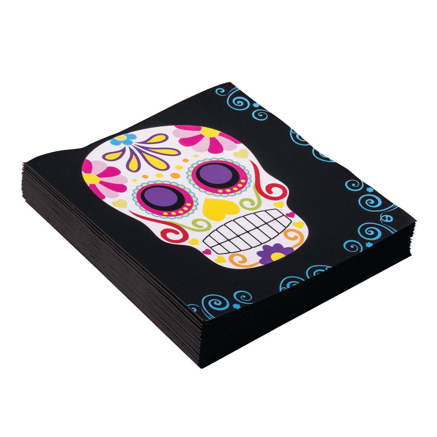 Day Of The Dead Large Napkins Party Goods Unisex_1