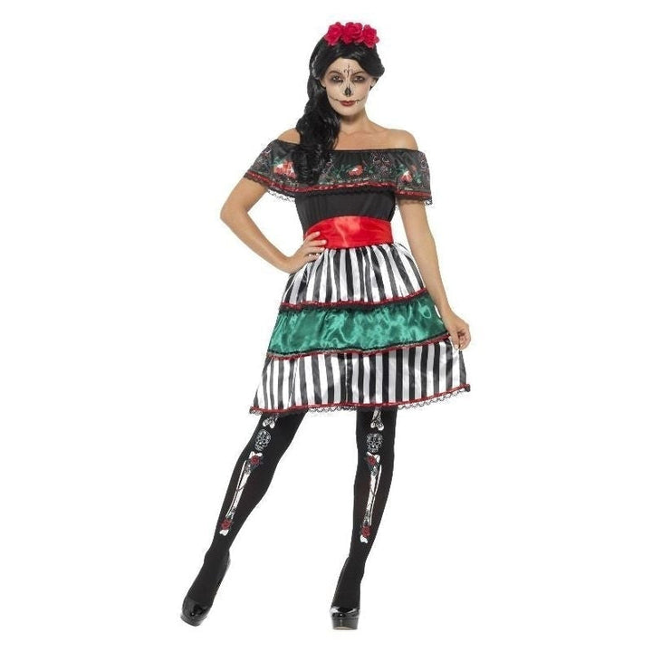 Day Of The Dead Senorita Doll Costume Adult_2