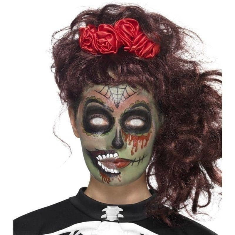 Day Of The Dead Zombie Make Up Kit Grease Adult Multi_1