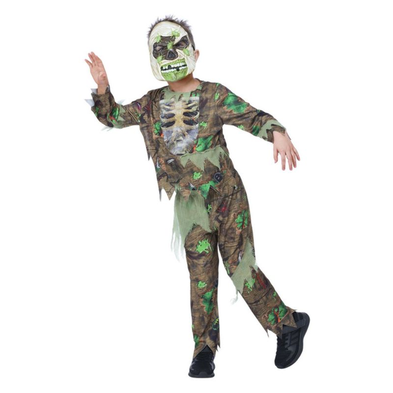 Deluxe Bug Zombie Costume Child Brown Multi