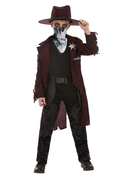 Deluxe Dark Spirit Western Cowboy Child Costume Black 2