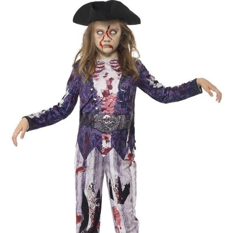 Deluxe Jolly Rotten Pirate Girl Costume Kids Blue_1