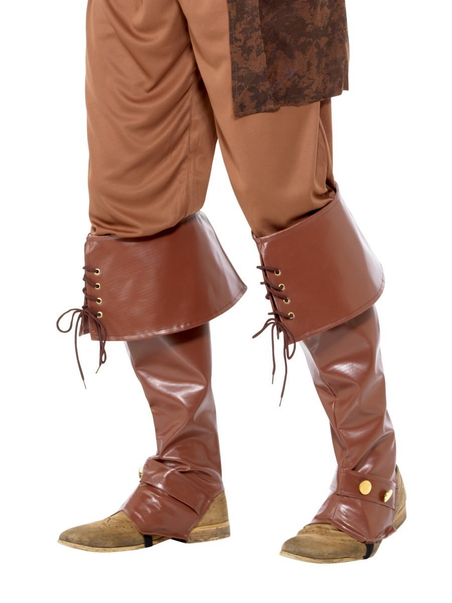 Deluxe Pirate Bootcovers Adult Brown_1
