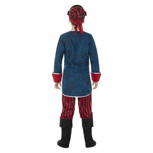 Deluxe Pirate Captain Costume Blue and Red Child 2