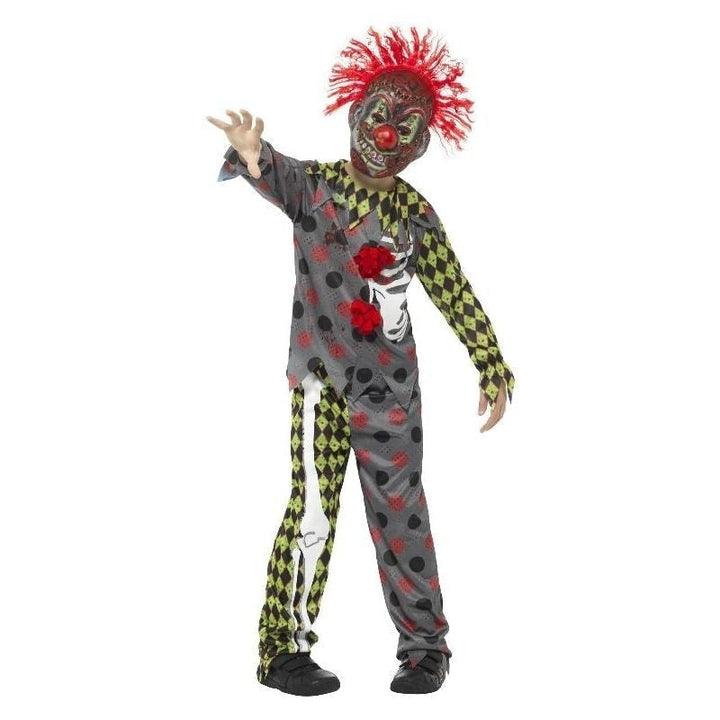 Deluxe Twisted Clown Costume Kids Multi_2