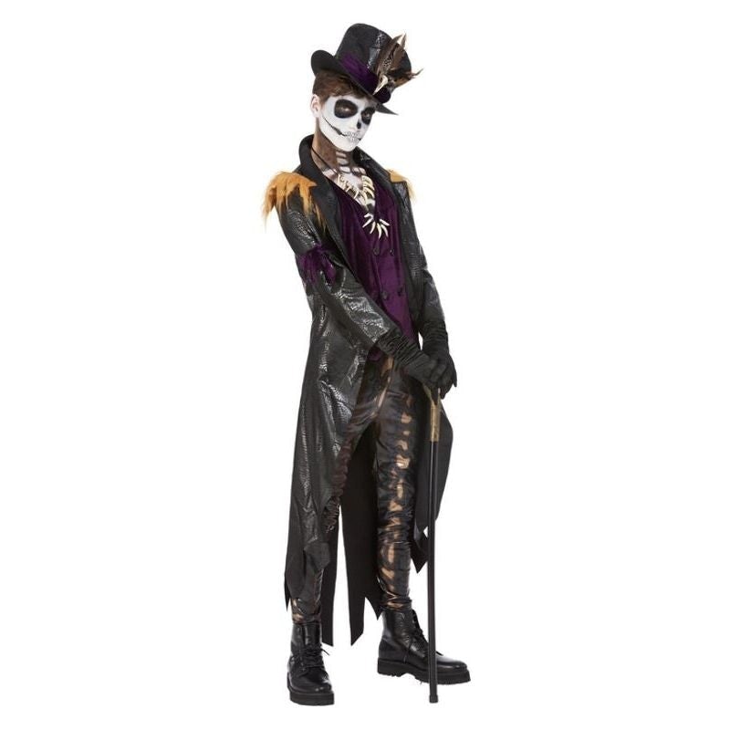 Deluxe Voodoo Witch Doctor Costume Adult Black Purple_1