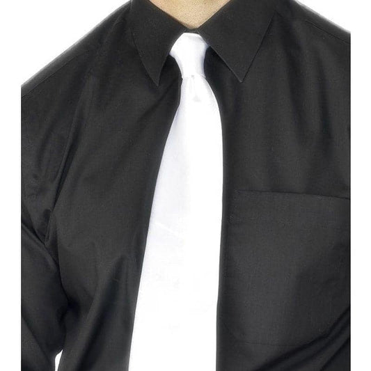 Deluxe White Gangster Tie Adult Dress UP Accessory 2