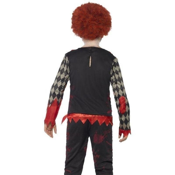 Deluxe Zombie Clown Costume Kids Red Green_5