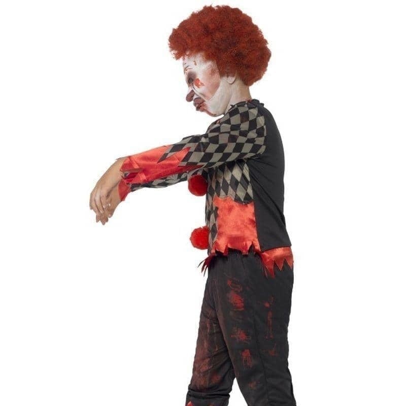 Deluxe Zombie Clown Costume Kids Red Green_6