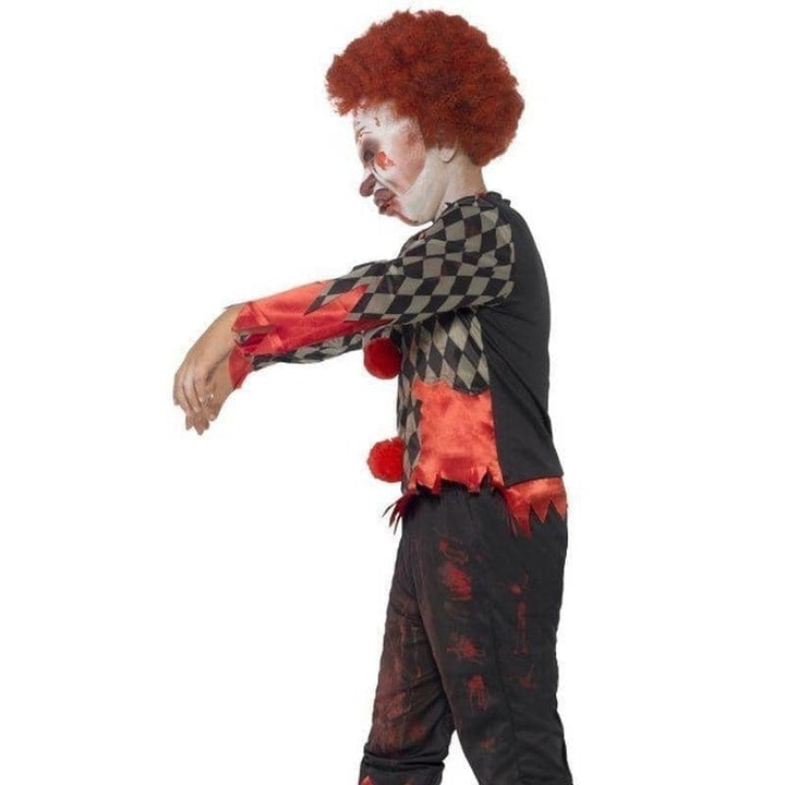 Deluxe Zombie Clown Costume Kids Red Green_6