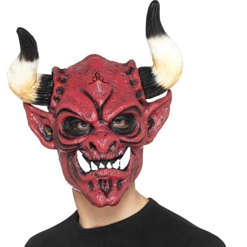 Devil Mask Foam Latex Adult Red Devil Mask Foam Latex Adult Red