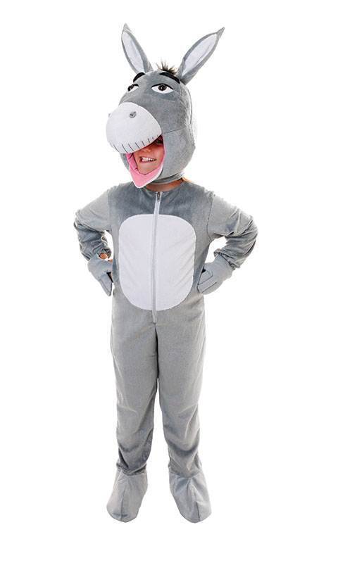 Donkey Big Head Childrens Costume Grey Mascot_1