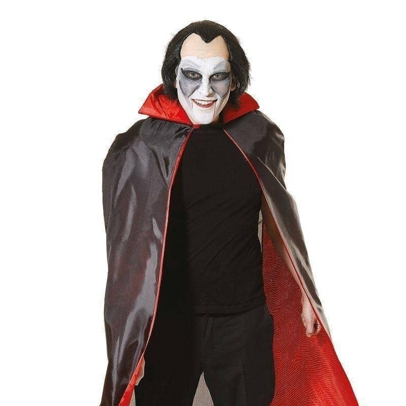 Dracula Cape Red Lined Adult Costume Unisex_1