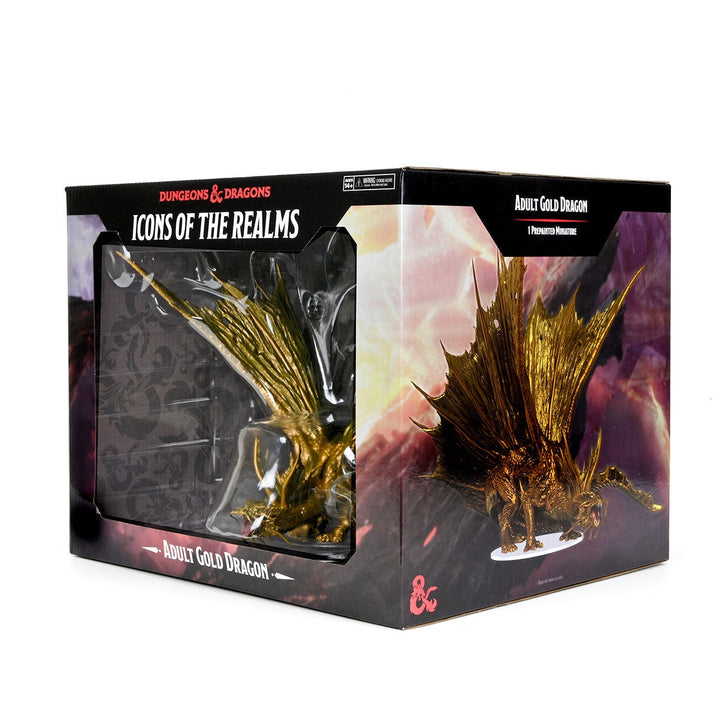 Dungeons and Dragons D&D Icons of the Realms Adult Gold Dragon Premium Figure_3